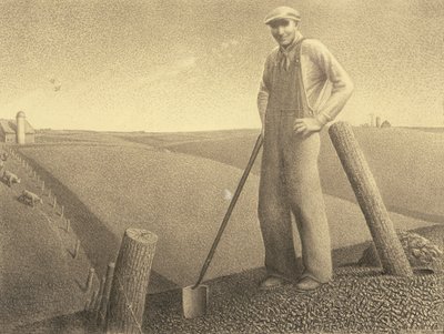 In the Spring by Grant Wood