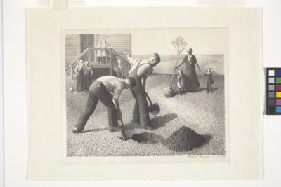 Tree Planting Group by Grant Wood