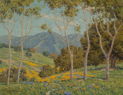 Poppies and Eucalyptus by Granville Redmond