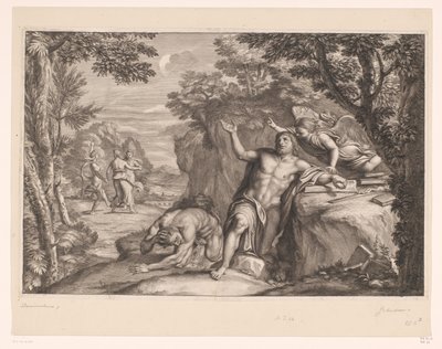 Temptation of Saint Jerome in the Desert by Gérard Audran