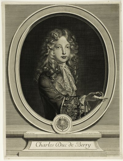 Charles, Duke of Berry by Gérard Edelinck