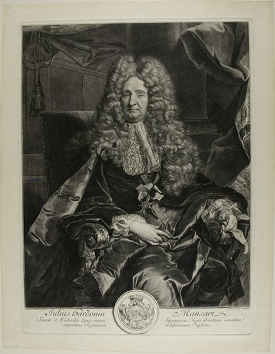 Jules Hardouin Mansart by Gérard Edelinck