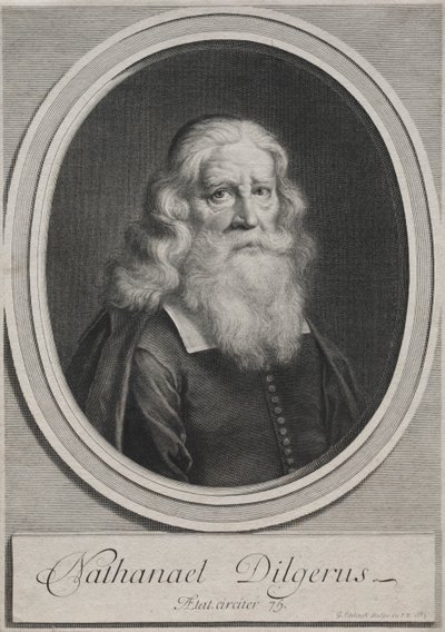 Nathanael Dilgerus, Minister of Danzig by Gérard Edelinck