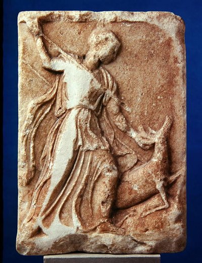 Artemis Hunting, c.410 BC by Greek