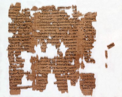 Greek scientific papyrus dating from 200 AD. by Greek