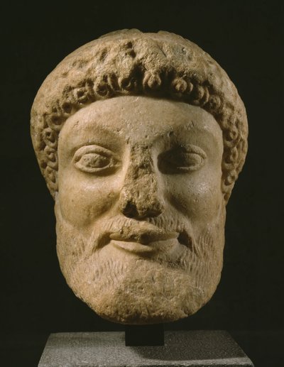 Head of Dionysus, Attica, c.480-460 BC by Greek