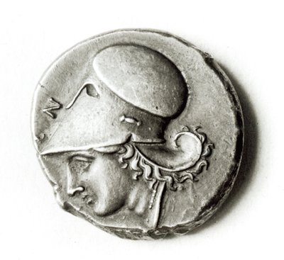 Didrachma of Heracles: obverse depicting Athena by Greek School