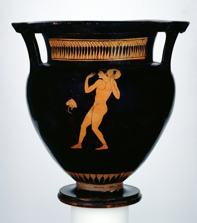 Red-Figure Krater Depicting a Discus Thrower by Greek School