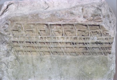 Relief of a Trireme by Greek School