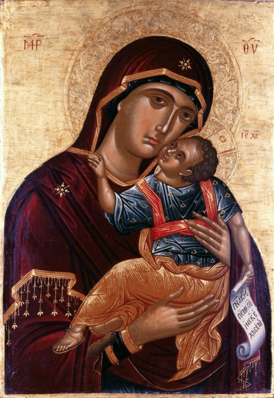 Our Lady of Tenderness The Virgin Eleusa by Greek icon