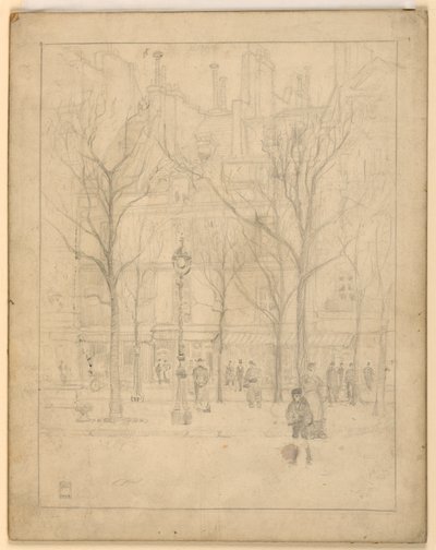 View of a Paris Street by Griffith Baily Coale