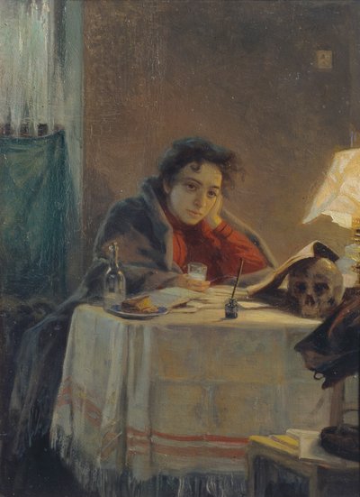 A Girl Student by Grigori Grigoryevich Myasoedov