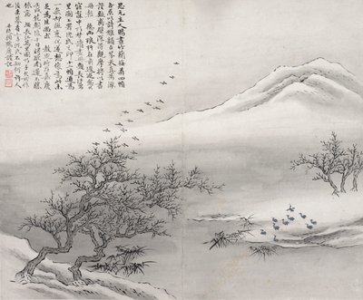 Birds on Embankment by Gu Haoqing