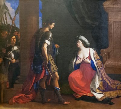 Cleopatra before Octavianus by Guercino (1591 1666)