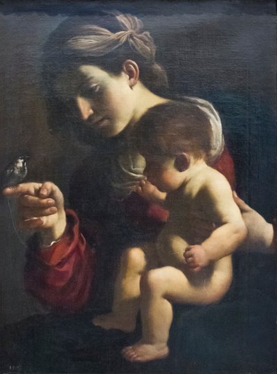 Madonna of the Sparrow by Guercino (1591 1666)