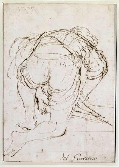 Man kneeling by Guercino