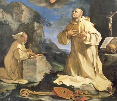 The Vision of St Bruno by Guercino