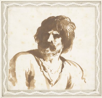 Bust of a Man by Guercino (attributed to)