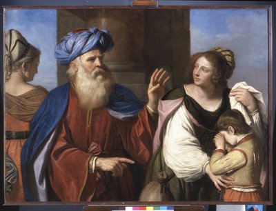 Abraham Repudiating Hagar and Ishmael by Guercino