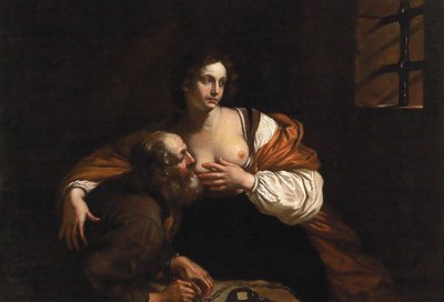 Roman Charity by Guercino