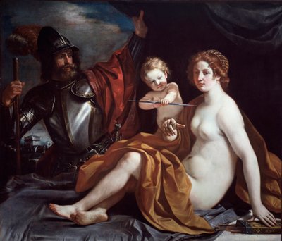 Venus, Mars and Love by Guercino