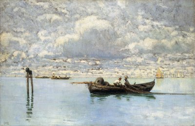On the Venetian Lagoon by Guglielmo Ciardi