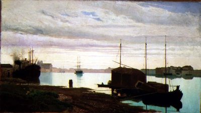 The Giudecca Canal, Venice by Guglielmo Ciardi