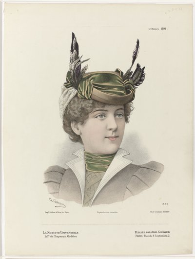 The Universal Milliner, October 1894, No. 884 by Guido Gonin