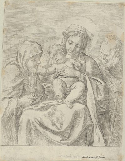 The Holy Family with Saint Clare by Guido Reni