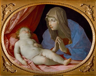 Virgin and Sleeping Child by Guido Reni