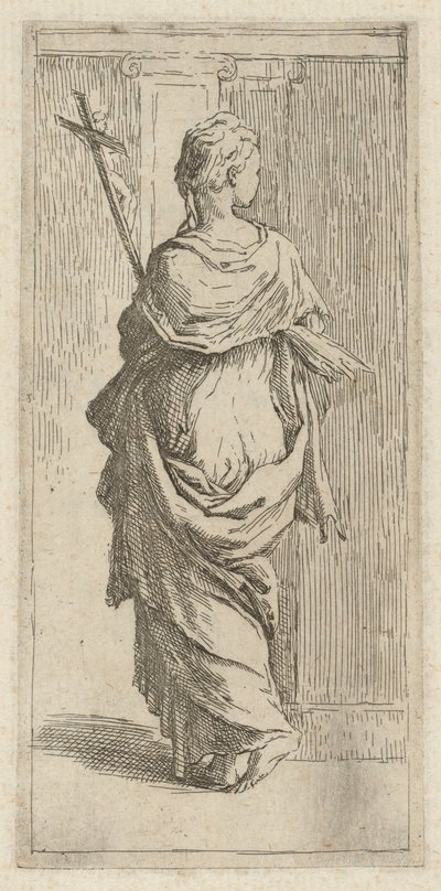 A Girl with a Crucifix by Guido Reni, after Parmigianino