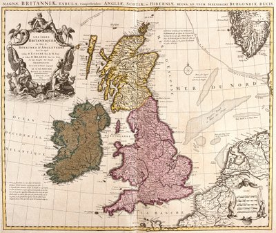 Great Britain and Ireland by Guillaume Delisle