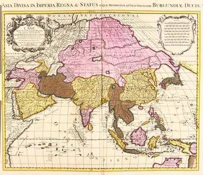 Map of Asia by Guillaume Delisle