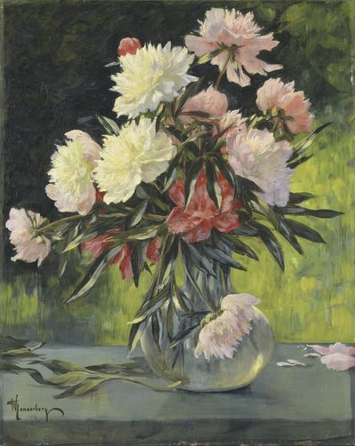 Peonies by Gunnar Gunnarson Wennerberg