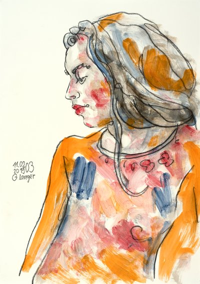 Portrait of a Woman, I Was Home by Gunter Langer