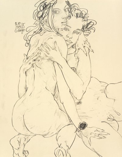 Female Nude, Cool Friendship by Gunter Langer