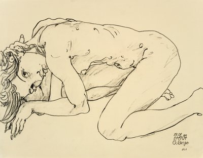 Female Nude, Sending Signals by Gunter Langer