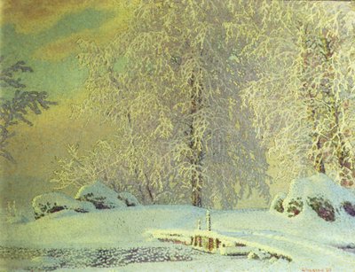 Frost by Gustaf Edolf Fjaestad