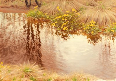Summer Riverside Landscape by Gustaf Edolf Fjaestad