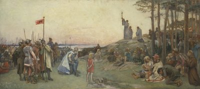Ansgar Preaching Christianity by Gustaf Olaf Cederstrom