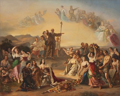 Saint Severin Blesses the Land of Austria by Gustav Dittenberger