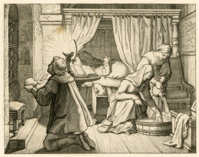 The Birth of Martin Luther by Gustav Ferdinand Leopold Konig