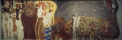 Beethoven Frieze – The Hostile Forces by Gustav Klimt