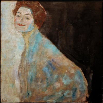 Portrait of a Lady in White by Gustav Klimt