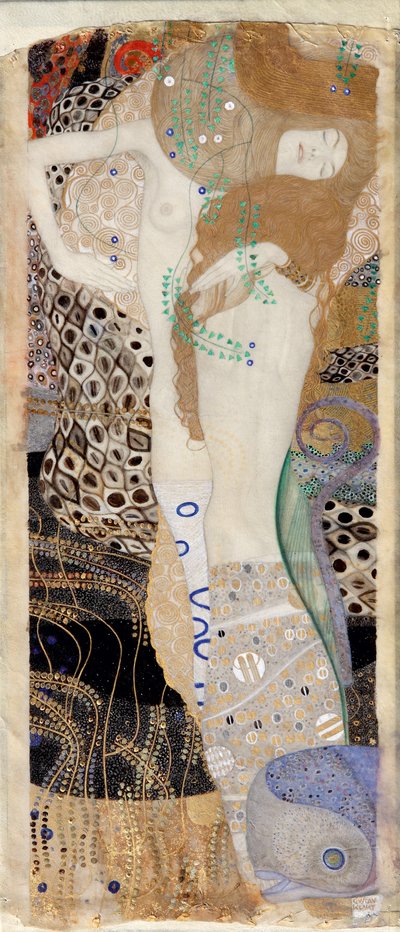 Friends (Water Serpents I) by Gustav Klimt