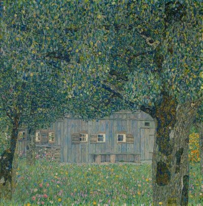 Upper Austrian Farmhouse by Gustav Klimt