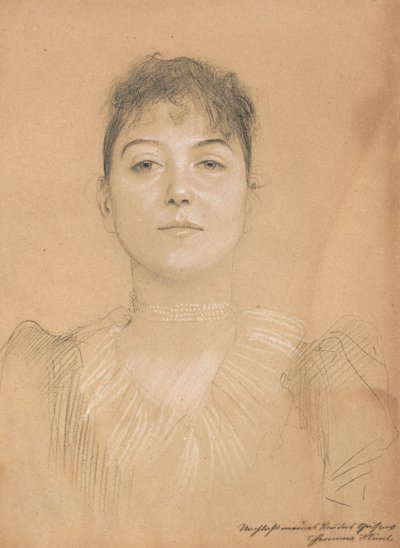 Portrait of a Woman by Gustav Klimt