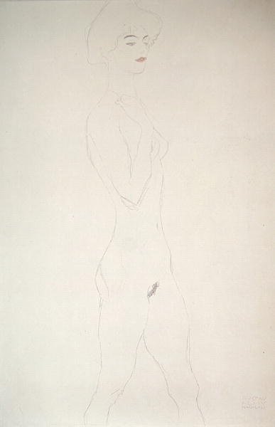 Standing Nude by Gustav Klimt