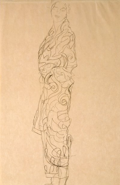 Woman in a Kimono by Gustav Klimt