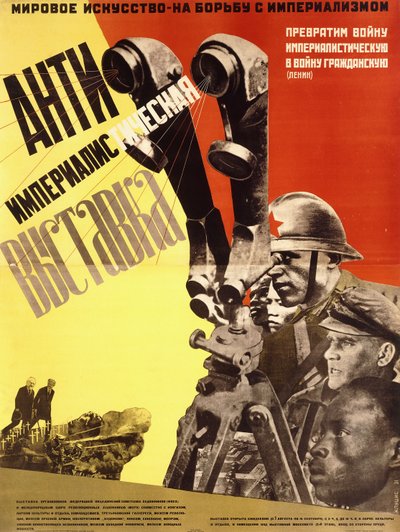 Poster for Anti-Imperialist Exhibition by Gustav Klucis